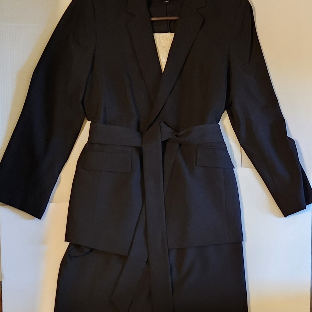 Alex Marie Classic Black Belted Blazer